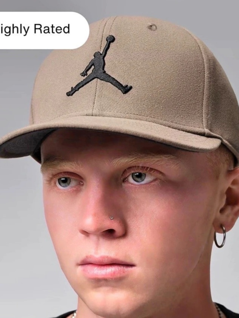Jordan Pro Jumpman Snapback Cap Brown